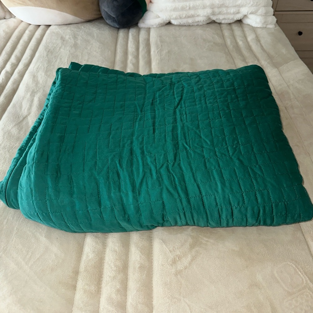 💚 Gravity Cooling Weighted Blanket | 15 lb Twin | Lyocell | Removable Cover - Picture 10 of 12